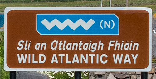 Wegweiser Wild Atlantic Way Nord